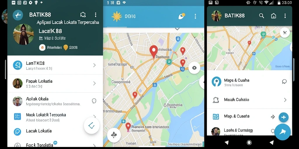 Tampilan antarmuka BATIK88 yang menampilkan fitur lacak lokasi secara real-time.