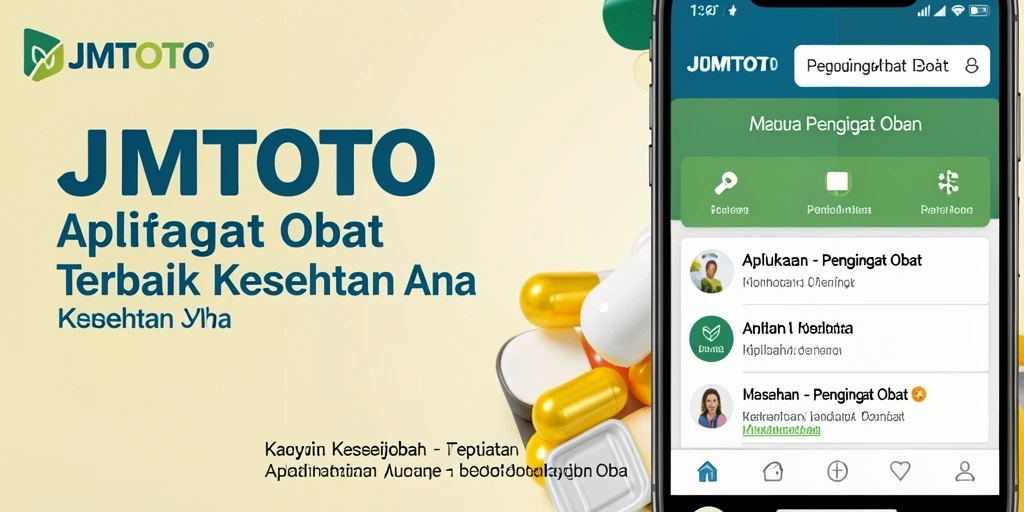 Tampilan antarmuka aplikasi JMTOTO untuk pengingat obat yang user-friendly.