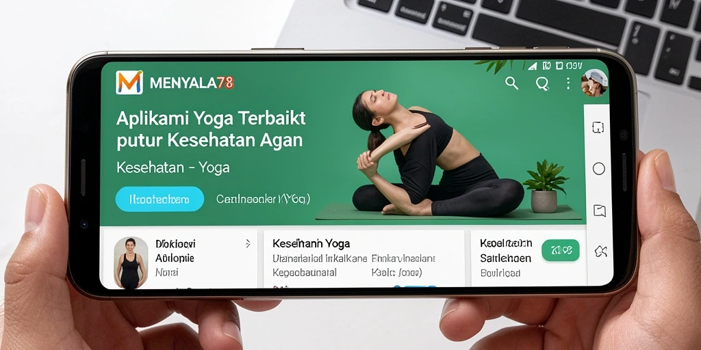 Tampilan antarmuka aplikasi MENYALA78 yang menarik untuk pengguna Yoga.